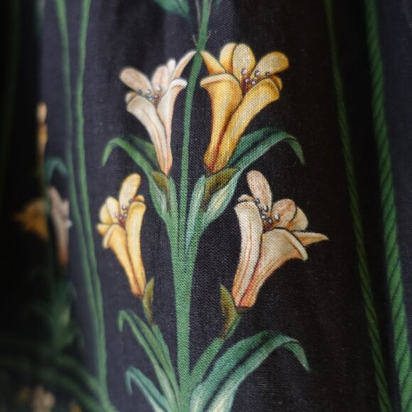 Farm Rio Black Flowers Arch Blouse XS 0 S SM Small top - Picture 9 of 16